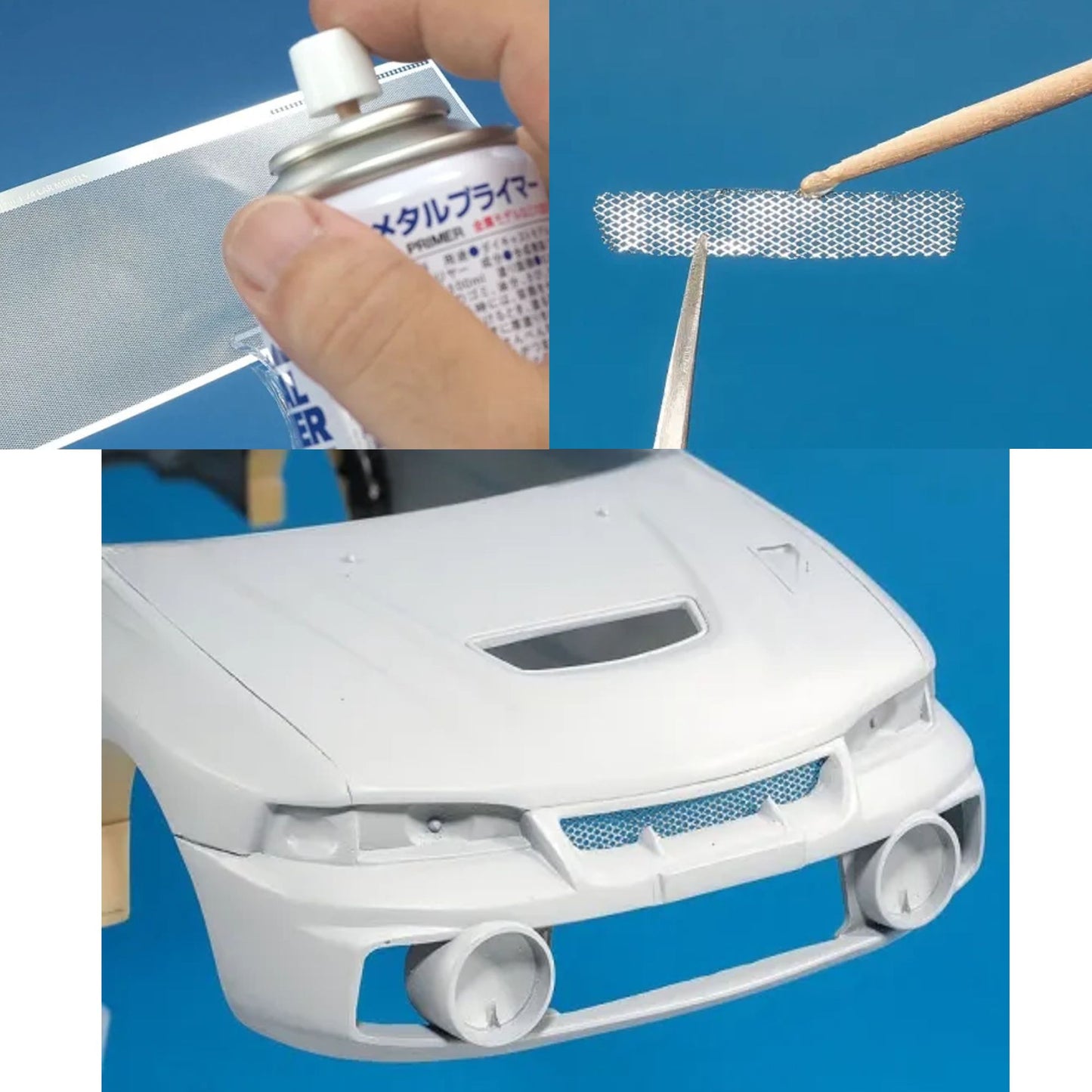 Model Art: Rhombus Mesh 02 (LARGE : 2mm x 1.15mm) PE PARTS