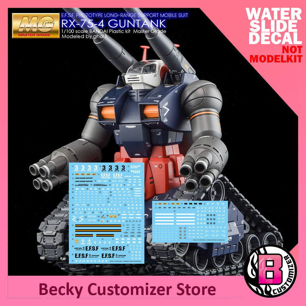 G-Rework [MG] GUNTANK (water slide decal) – Becky Customizer Store