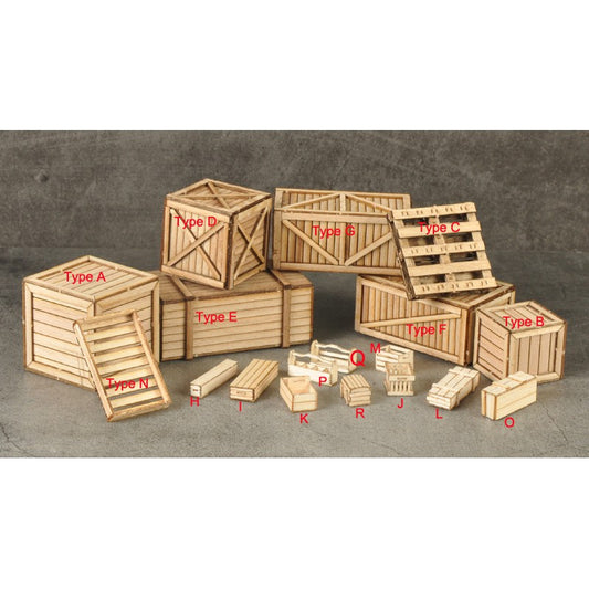 1/35 scale wood boxes for diorama
