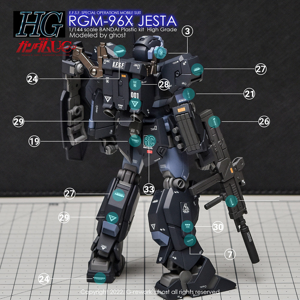 G-Rework [HG] RGM-96X JESTA (water decal)