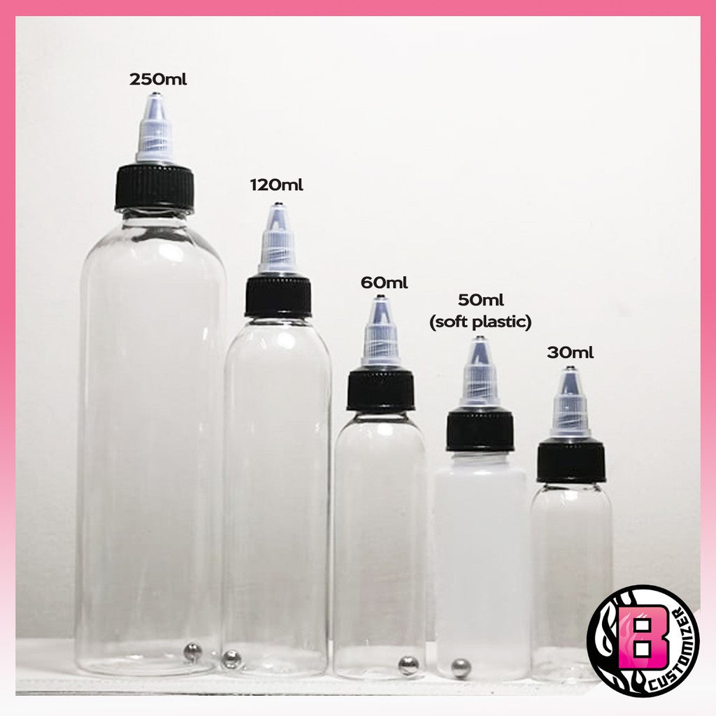 Empty bottle with metal balls (easy dropper tip)