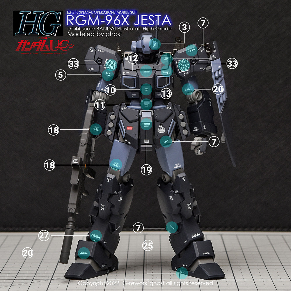 G-Rework [HG] RGM-96X JESTA (water decal)