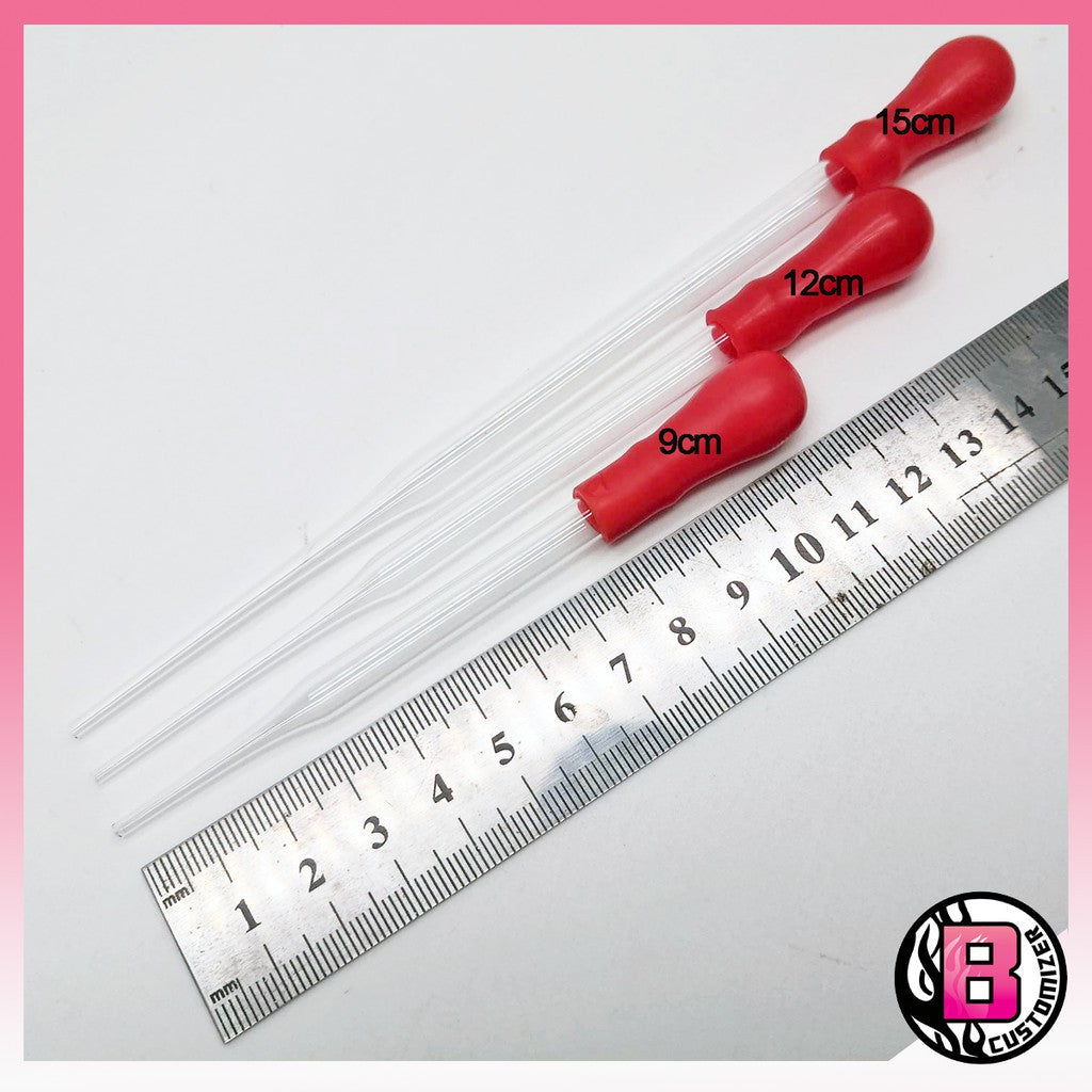 Glass dropper with rubber head (corrosion resistant for various thinner)