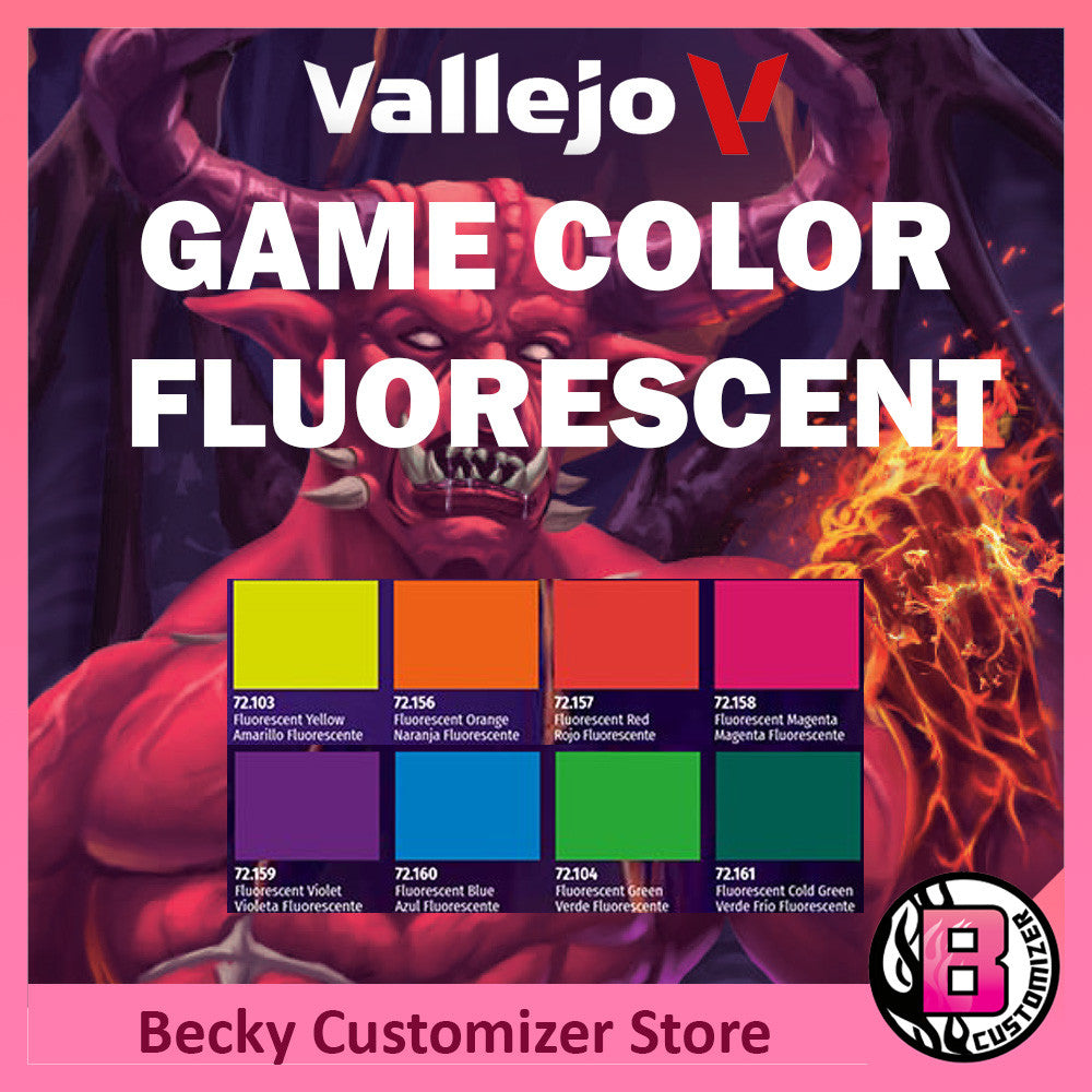 Vallejo Game Color 2023 Fluo Set (8 Paints) - Valhalla Hobby