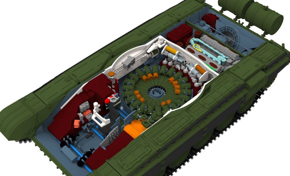 Amusing Hobby 1/35 Russian Army Tank T-72M1 (Full interior) (35A038)