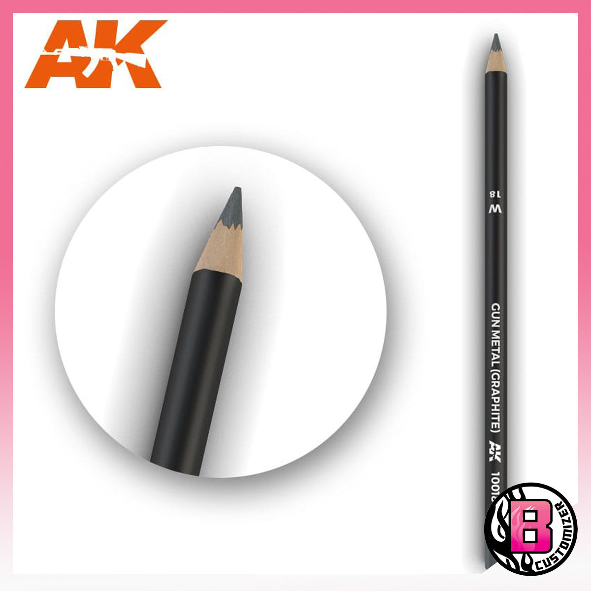 AK10018 Gun Metal Graphite (weathering pencil)