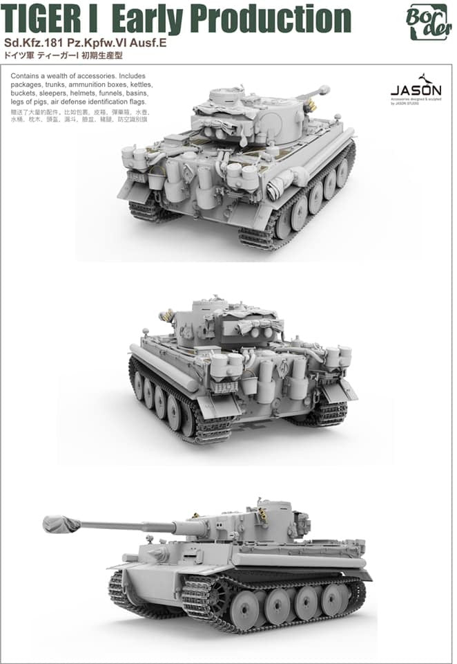 Border Model 1/35 scale Tiger I Early Production (BT-010)