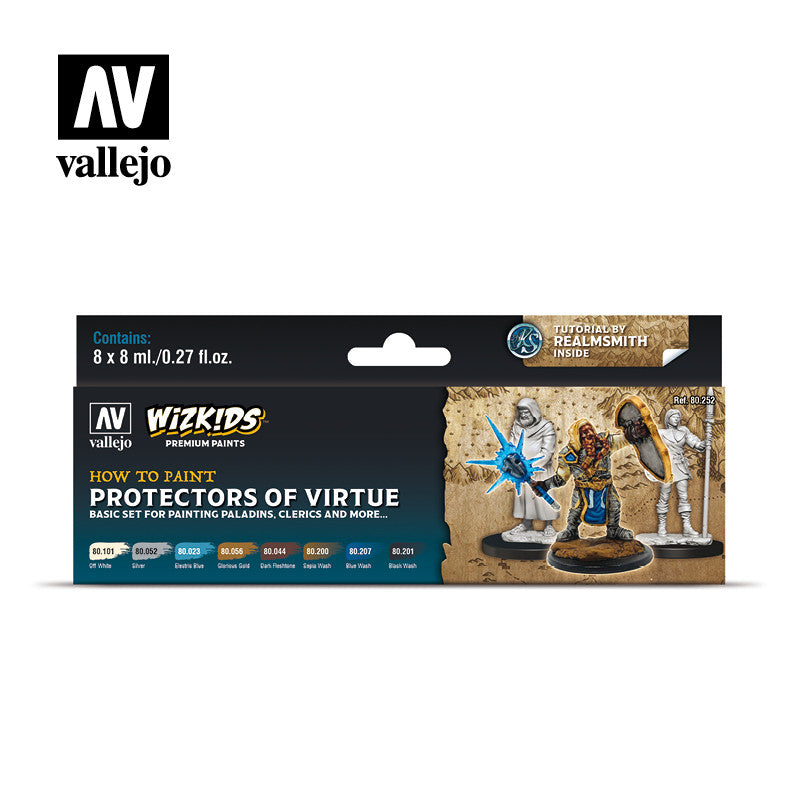 Vallejo Wizkids Protectors of Virtue (80.252) Acrylic color set