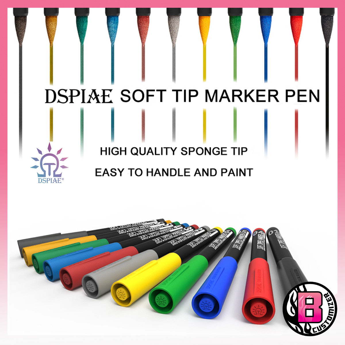 DSPIAE Soft Tip Marker Pen (Acrylic / Alcohol base) – Becky