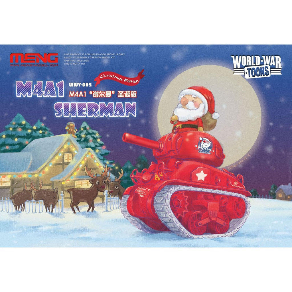 Meng World War Toons WWV-002: M4A1 Sherman (Christmas Edition)