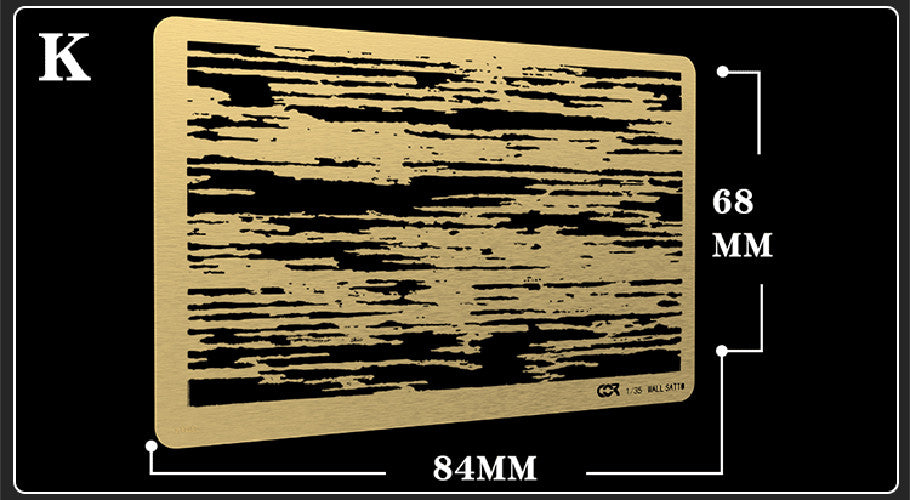 Cormake stencil for wall grime, peeling, crack, rust stain effect