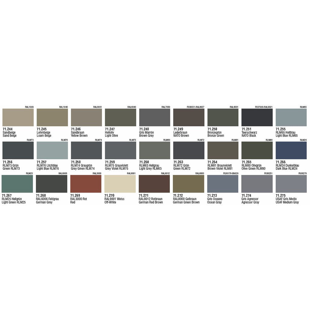 Vallejo Model Air 71244 - 71268