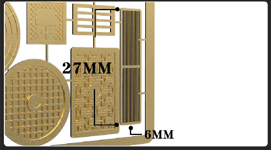 Cormake 1/35 scale Manhole cover and storm drain cover