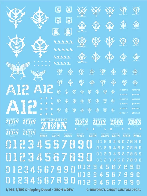 G-Rework Chipping decal ZEON (custom design decal)