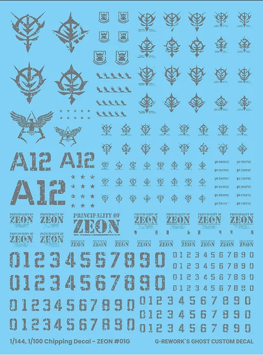 G-Rework Chipping decal ZEON (custom design decal)