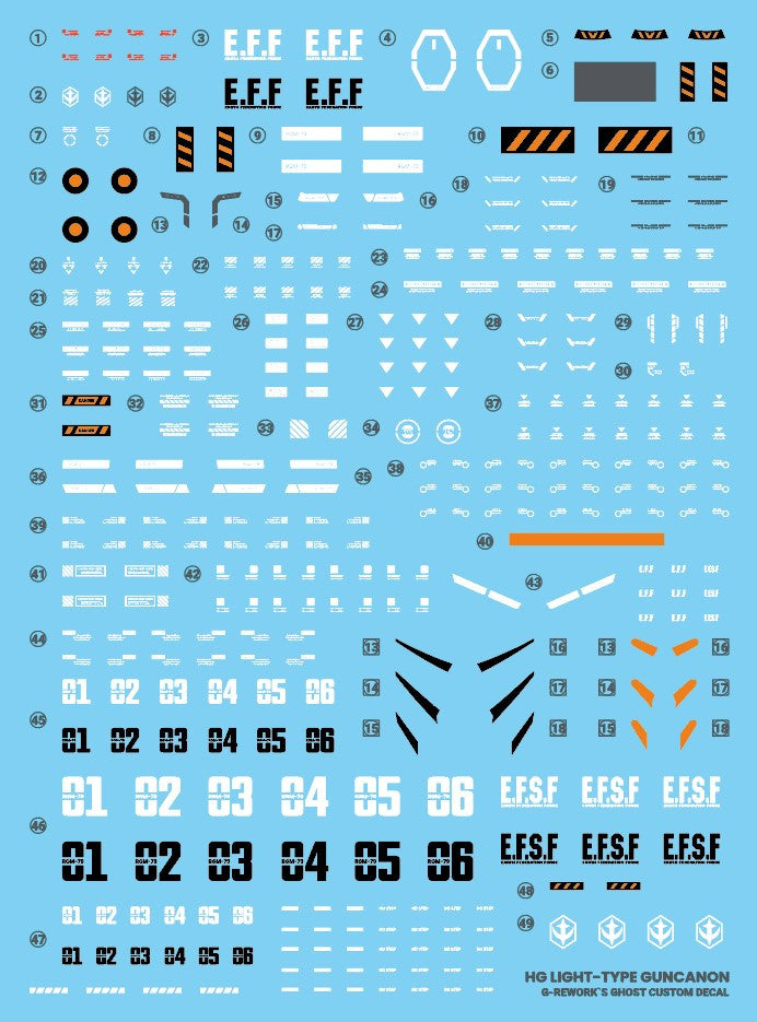 G-Rework [HG] GQuuuuuux LIGHT-TYPE GUNCANNON (Water slide)