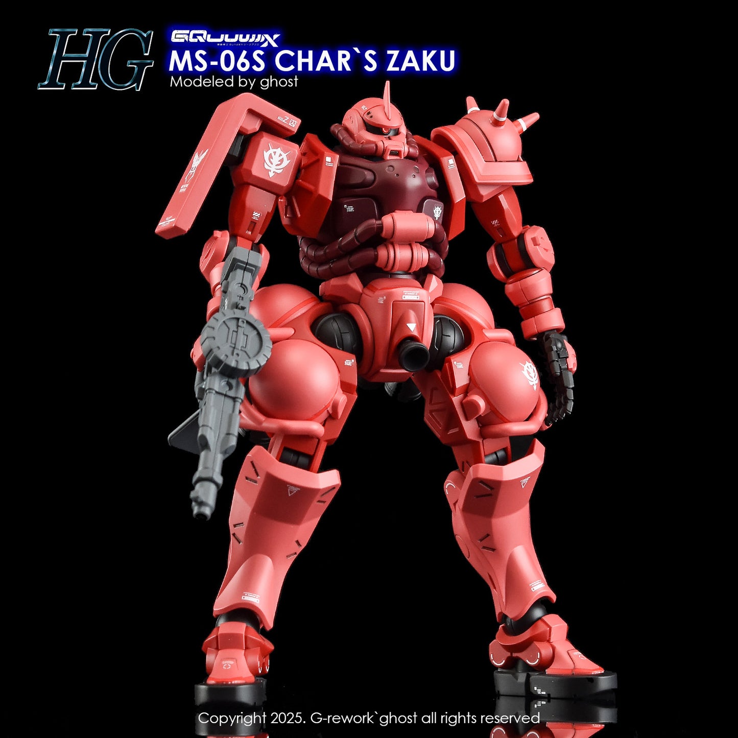 G-Rework [HG] [GQuuuuuux] CHAR'S ZAKU (Water slide ONLY)