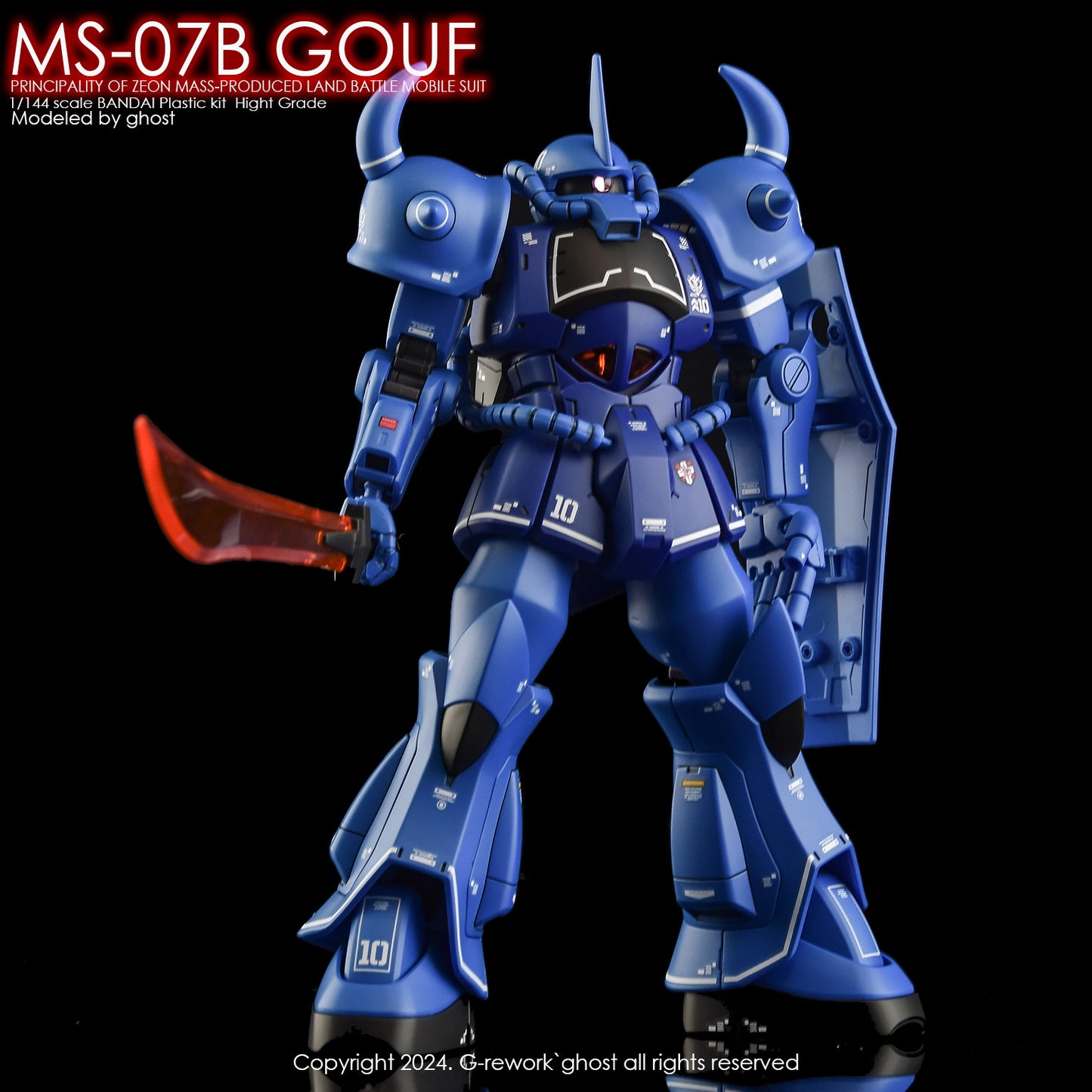 G-Rework [HG] MS-07B GOUF (Water slide decal)