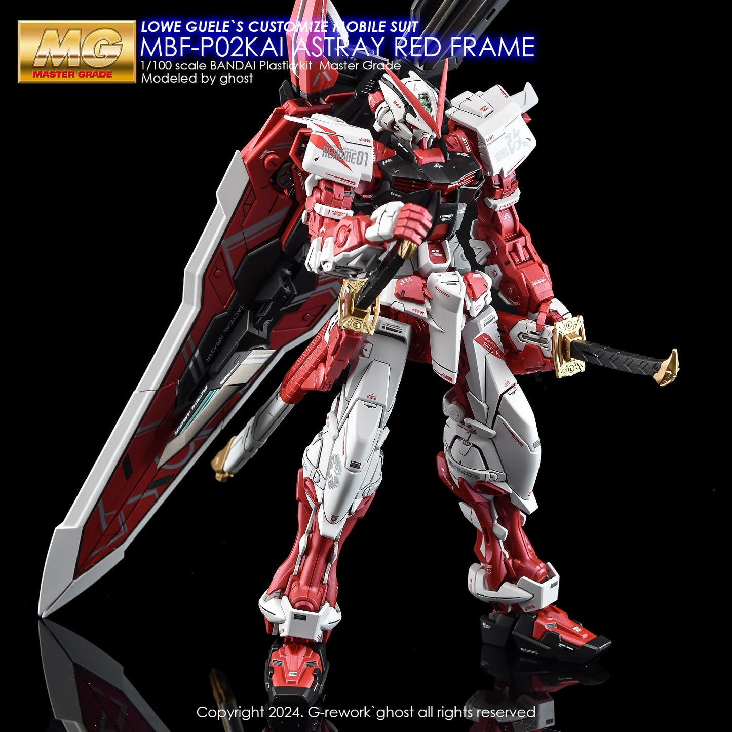 G-Rework MG ASTRAY RED FRAME Kai (Water Slide Decal)