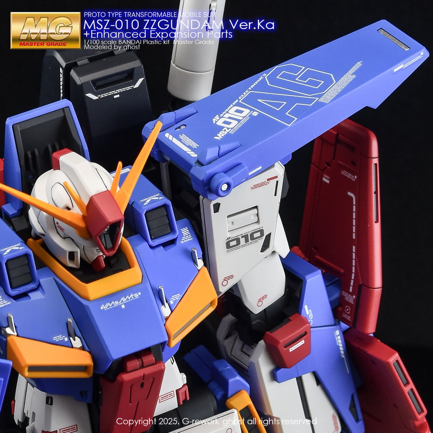 G-Rework [MG] ZZ GUNDAM Ver.Ka + Enhanced Expansion Parts (water slide decal)