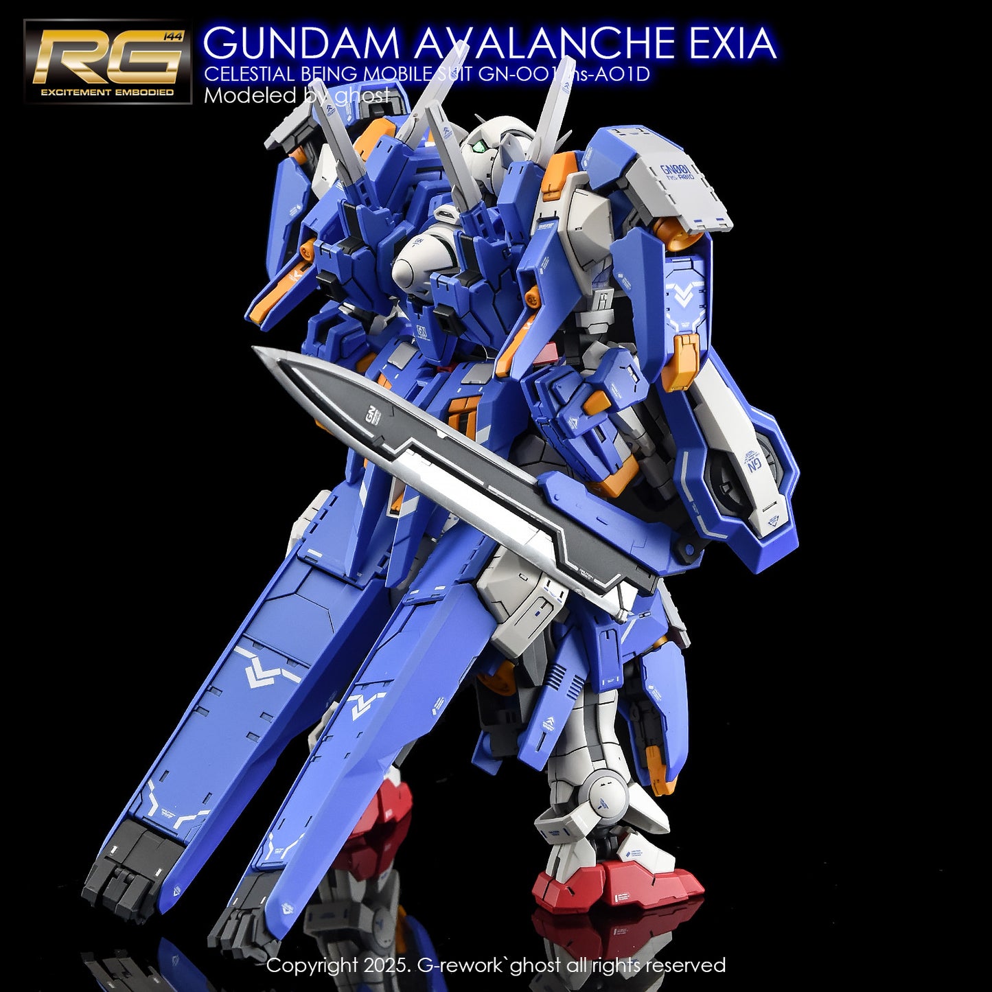 G-Rework [RG] GUNDAM AVALANCHE EXIA (Water slide decal ONLY)