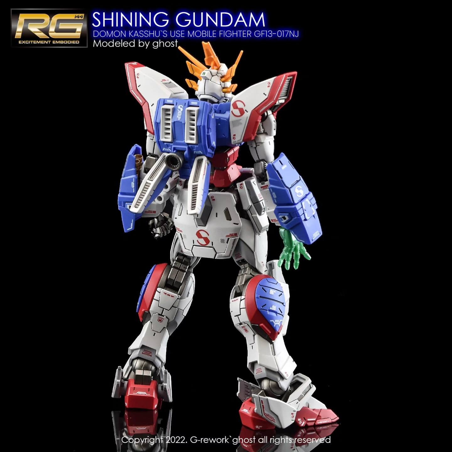 G-Rework [RG] SHINING GUNDAM (water slide decal)