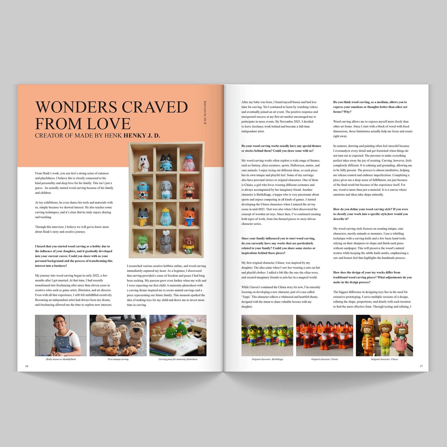 My artist story magazine Issue 3: Wood in progress (Designer toy magazine)