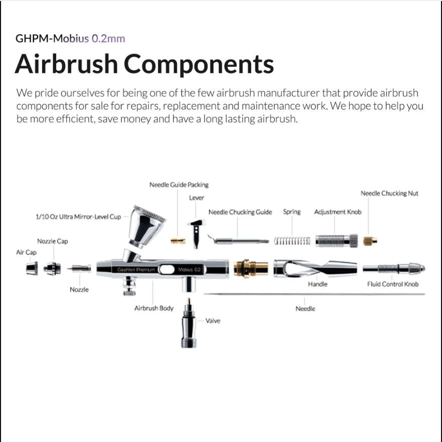 Gaahleri Premium Series GHPM-Mobius Airbrush 0.2mm