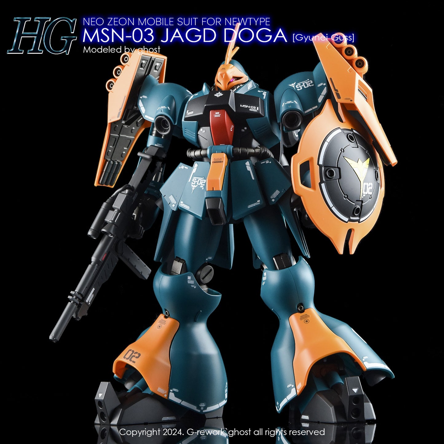 G-Rework HG JAGD DOGA Gyunei / JAGD DOGA Quess (Water Slide Decal)