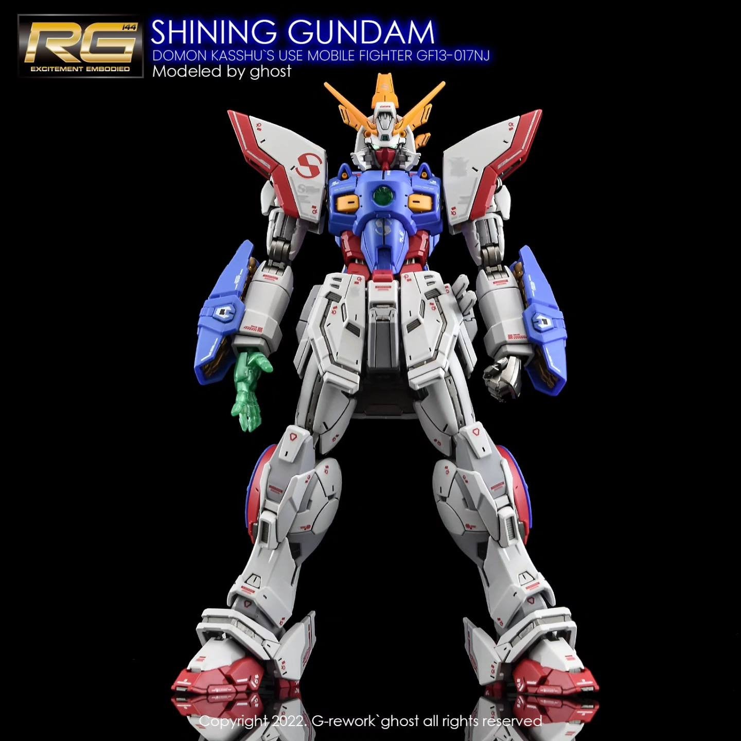 G-Rework [RG] SHINING GUNDAM (water slide decal)