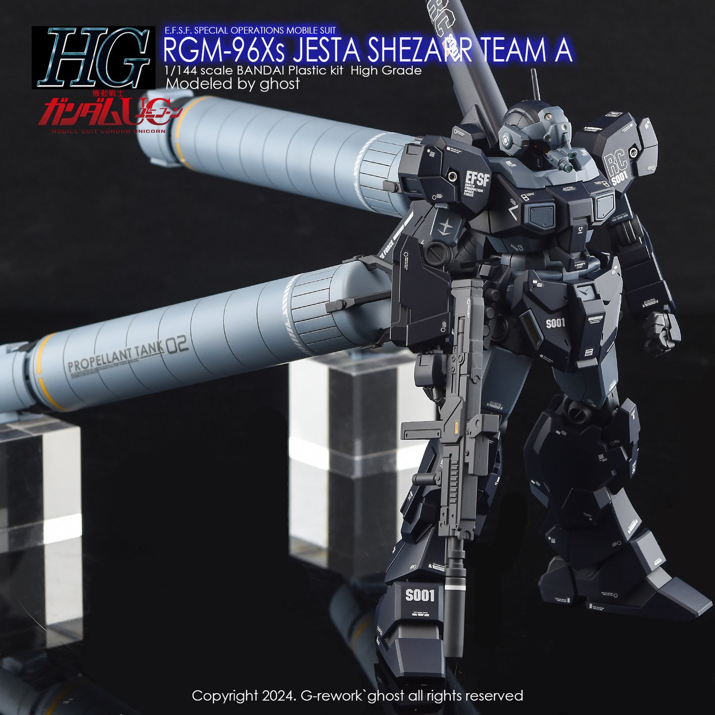 G-Rework [HG] RGM-96Xs JESTA SHEZARR TYPE A (water slide decal)