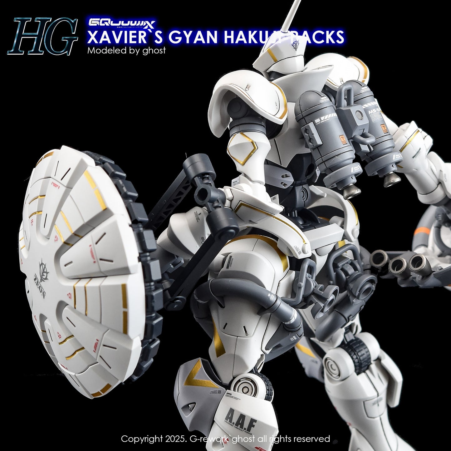 G-Rework [HG] GQuuuuuux XAVIER'S GYAN HAKUJI-PACKS (water decal)