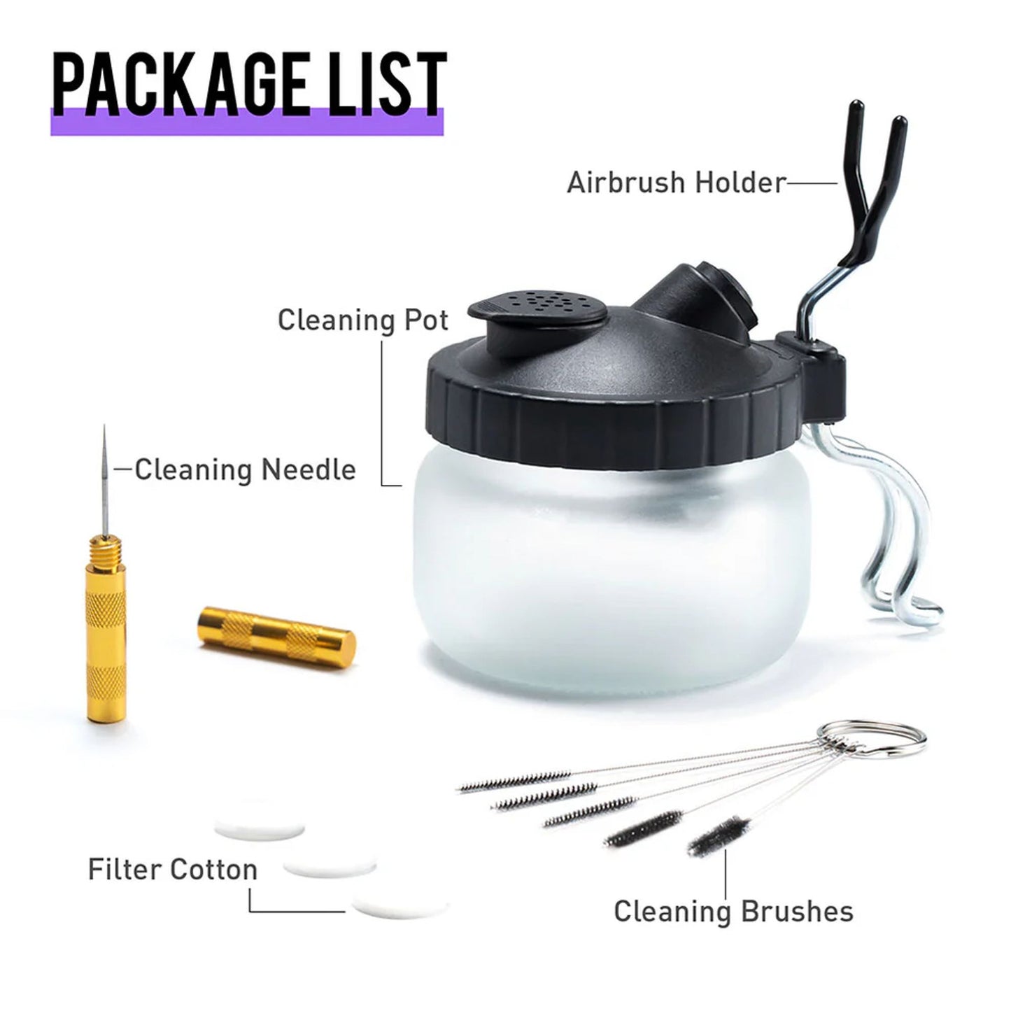 Gaahleri Airbrush Cleaning Pot