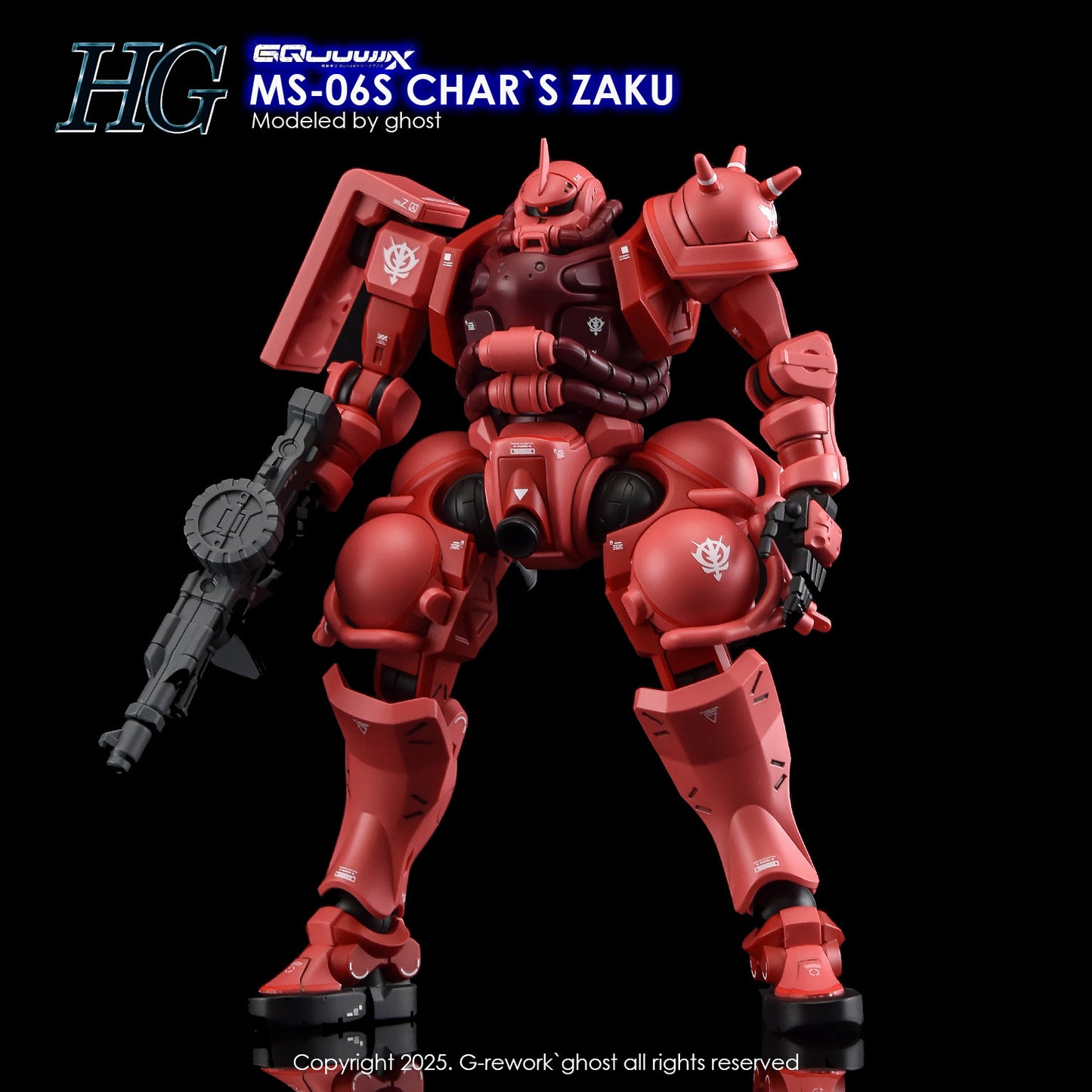 G-Rework [HG] [GQuuuuuux] CHAR'S ZAKU (Water slide ONLY)
