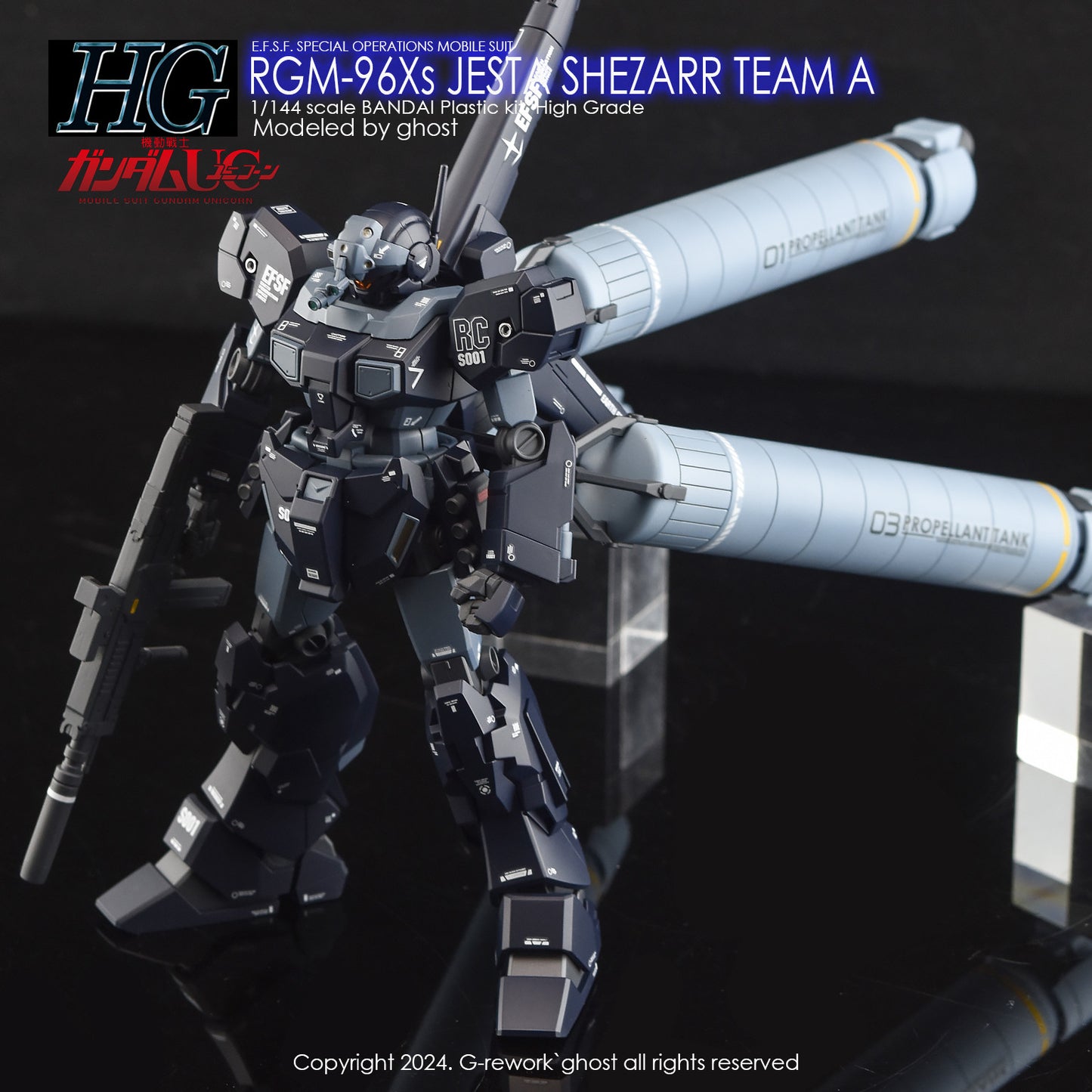 G-Rework [HG] RGM-96Xs JESTA SHEZARR TYPE A (water slide decal)