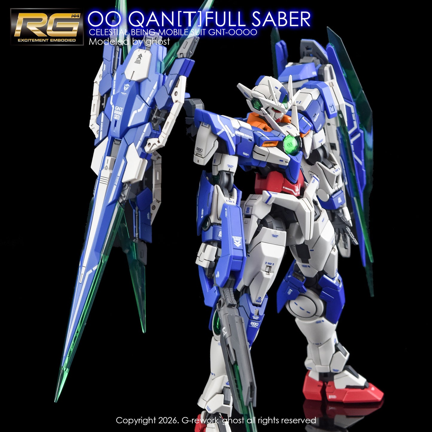 G-Rework [RG] OO QAN[T] FULL SABER (WATER DECAL ONLY)
