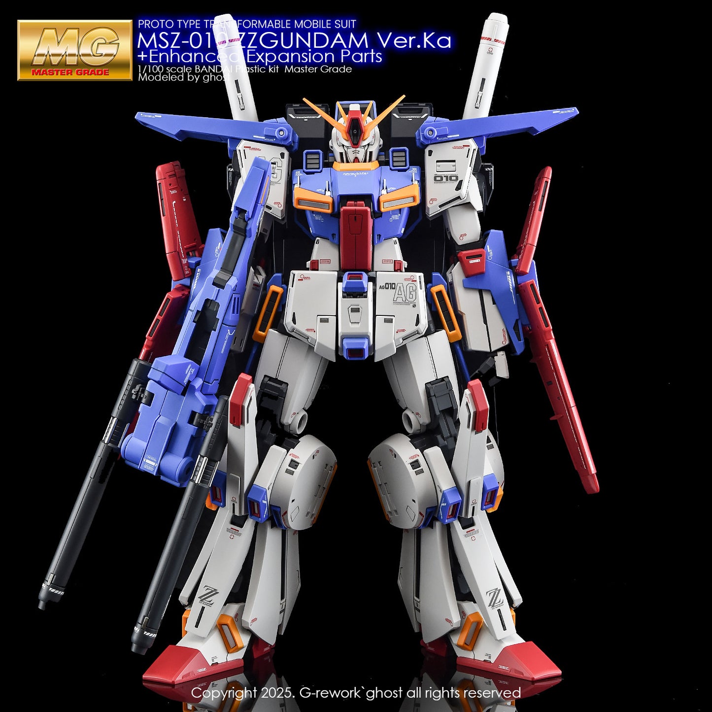 G-Rework [MG] ZZ GUNDAM Ver.Ka + Enhanced Expansion Parts (water slide decal)