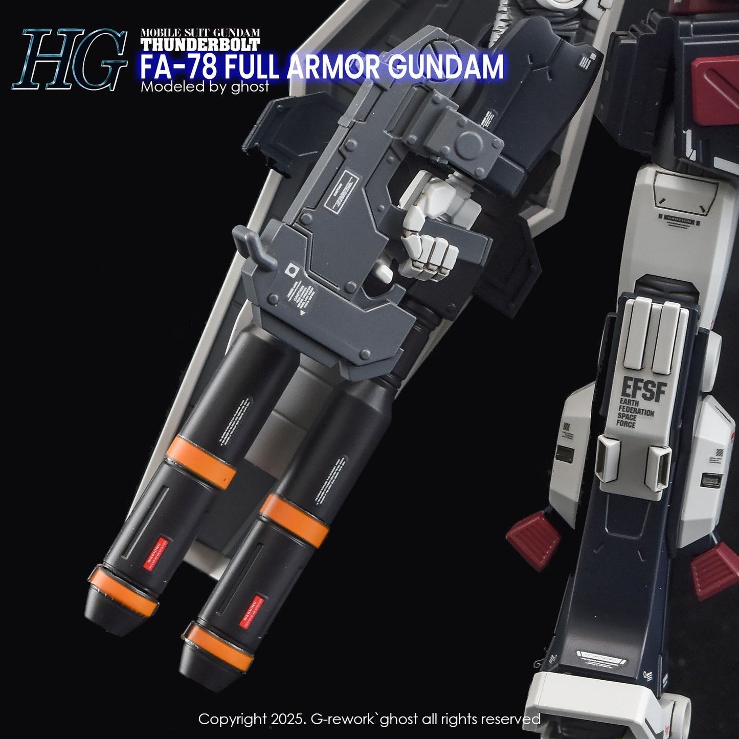 G-Rework [HG] [THUNDERBOLT] FULLARMOR GUNDAM (WATER DECAL ONLY)