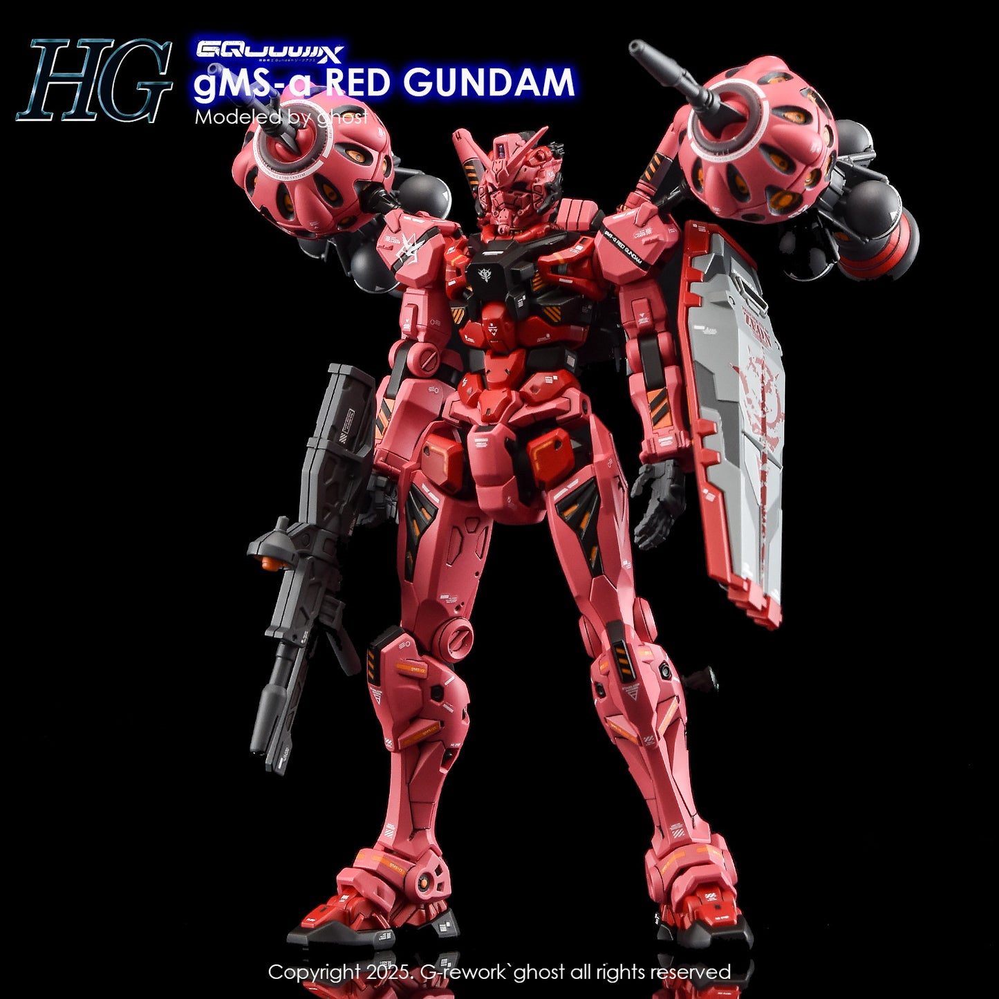 G-Rework [HG] GQX Red Gundam (water slide decal)