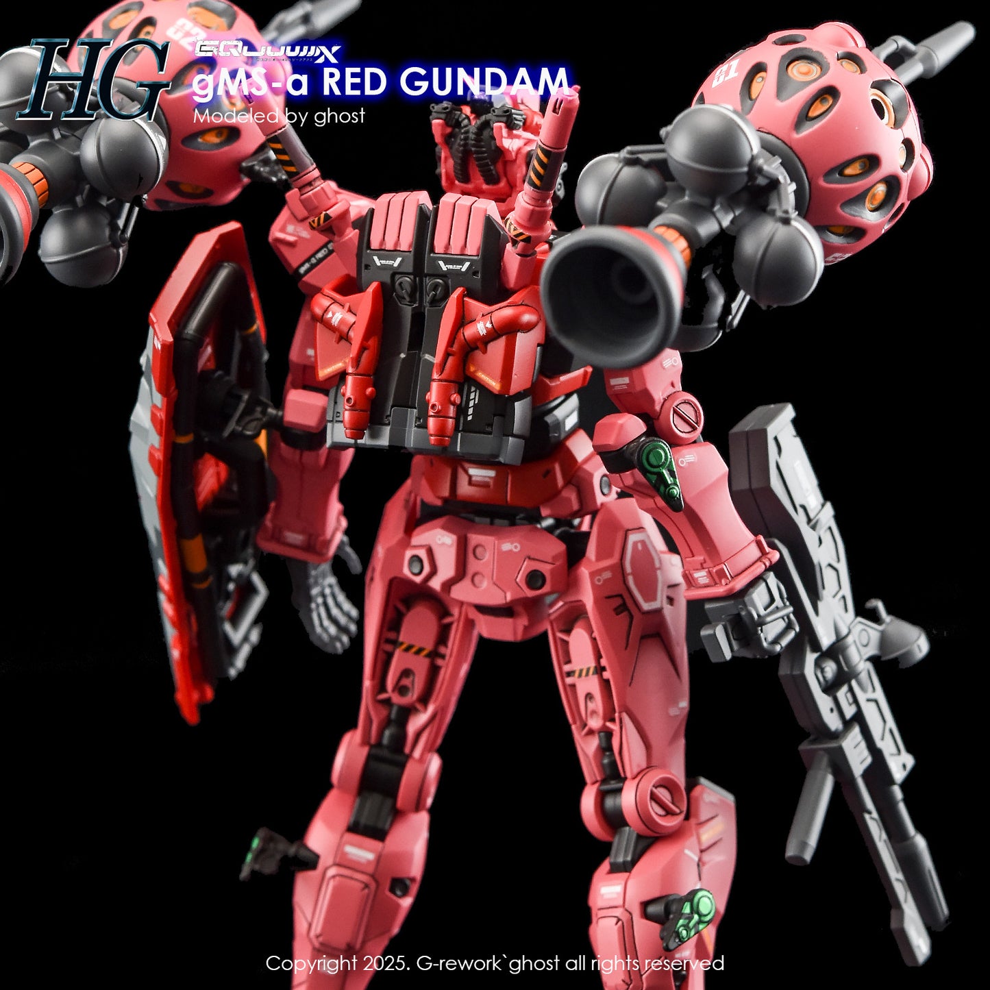 G-Rework [HG] GQX Red Gundam (water slide decal)