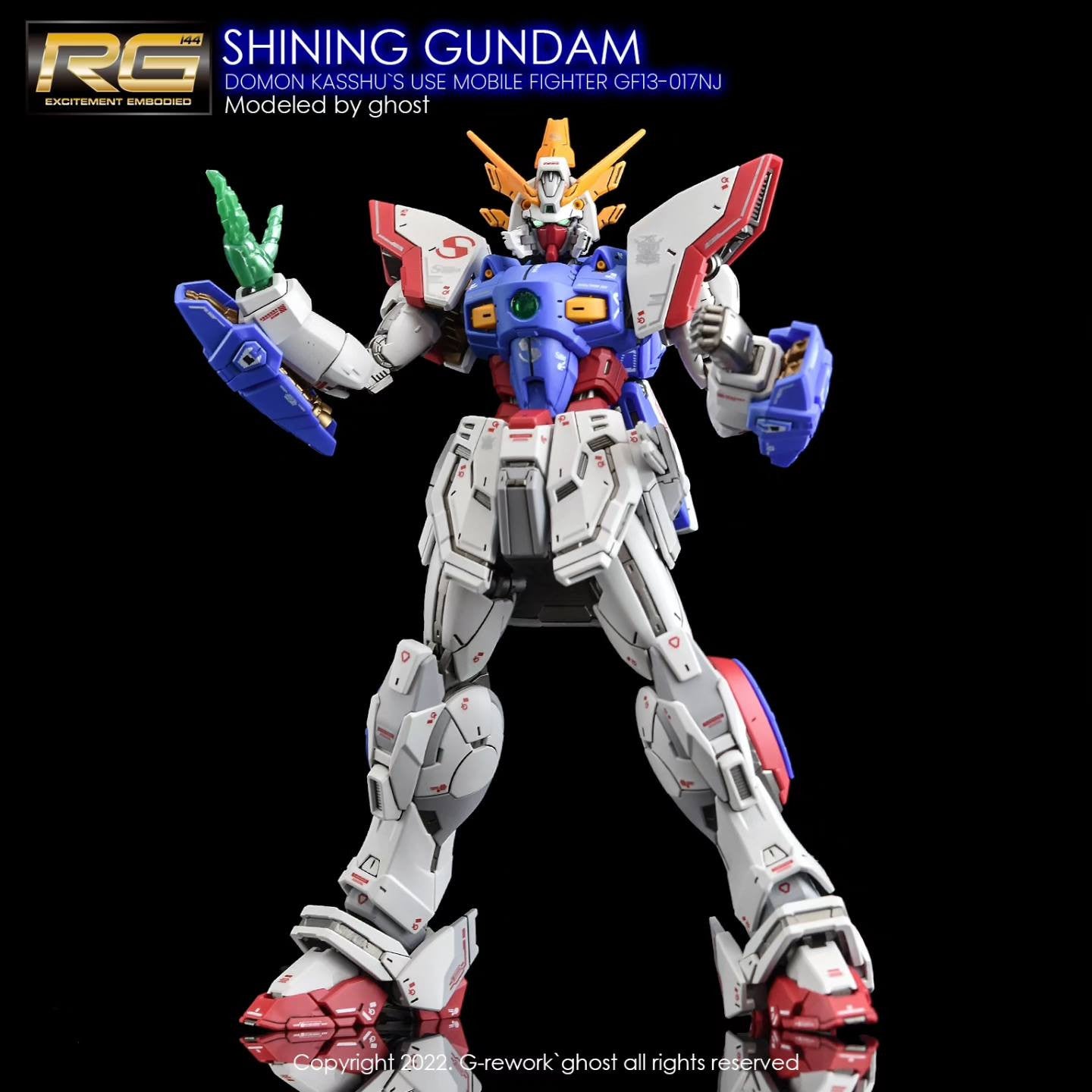 G-Rework [RG] SHINING GUNDAM (water slide decal)