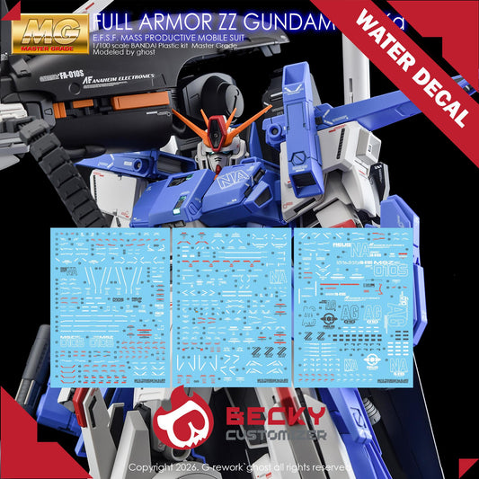 G-Rework [MG] FA ZZ GUNDAM Ver.ka (Water slide decal only)