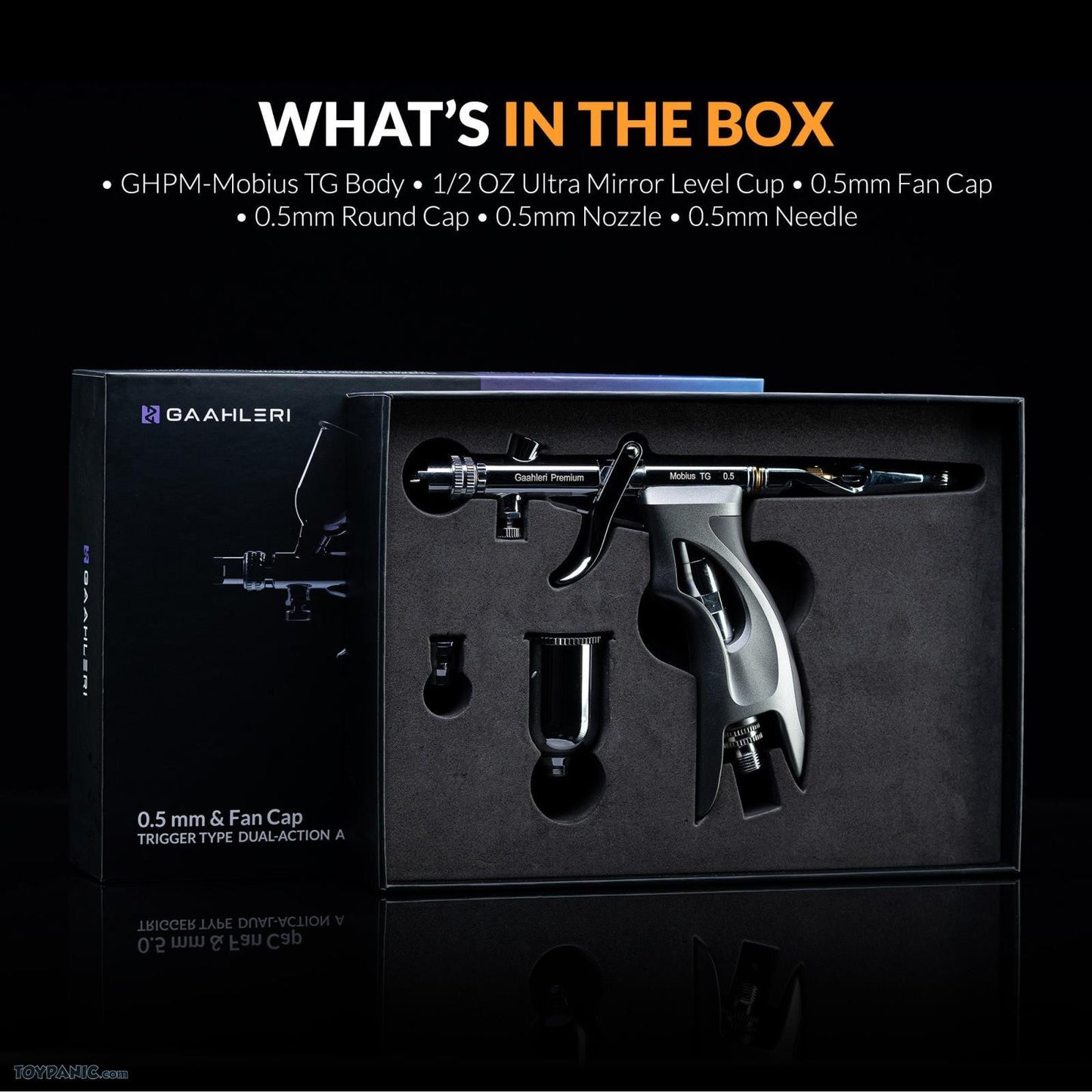 Gaahleri Premium Series GHPM-Mobius TG 0.5mm Airbrush