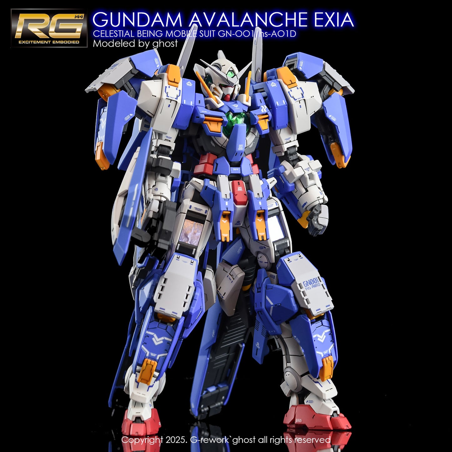 G-Rework [RG] GUNDAM AVALANCHE EXIA (Water slide decal ONLY)