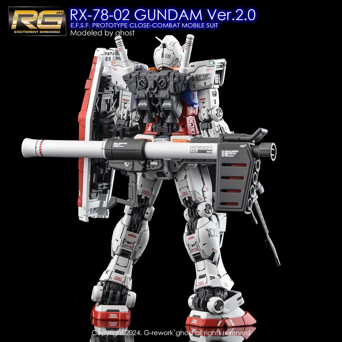 G-Rework [RG] RX-78-2 GUNDAM Ver.2.0 (Water slide decal)