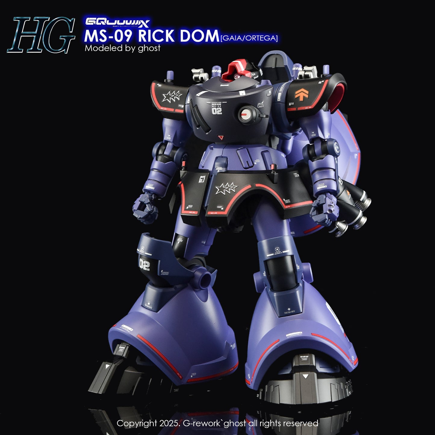 G-Rework [HG] GQuuuuuux RICK DOM (WATER SLIDE DECAL)