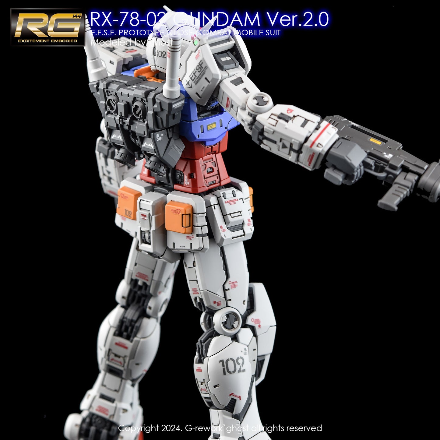 G-Rework [RG] RX-78-2 GUNDAM Ver.2.0 (Water slide decal)