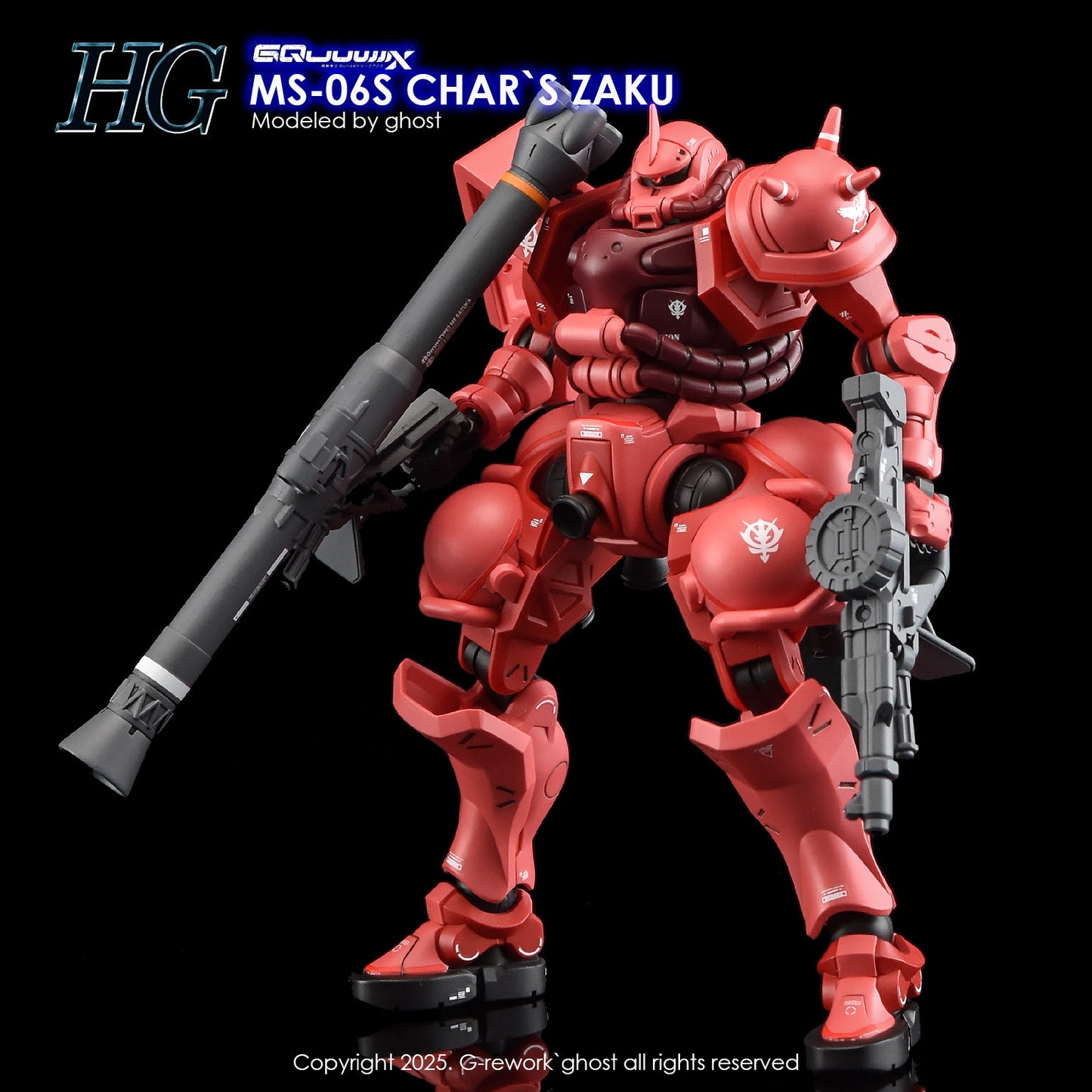 G-Rework [HG] [GQuuuuuux] CHAR'S ZAKU (Water slide ONLY)