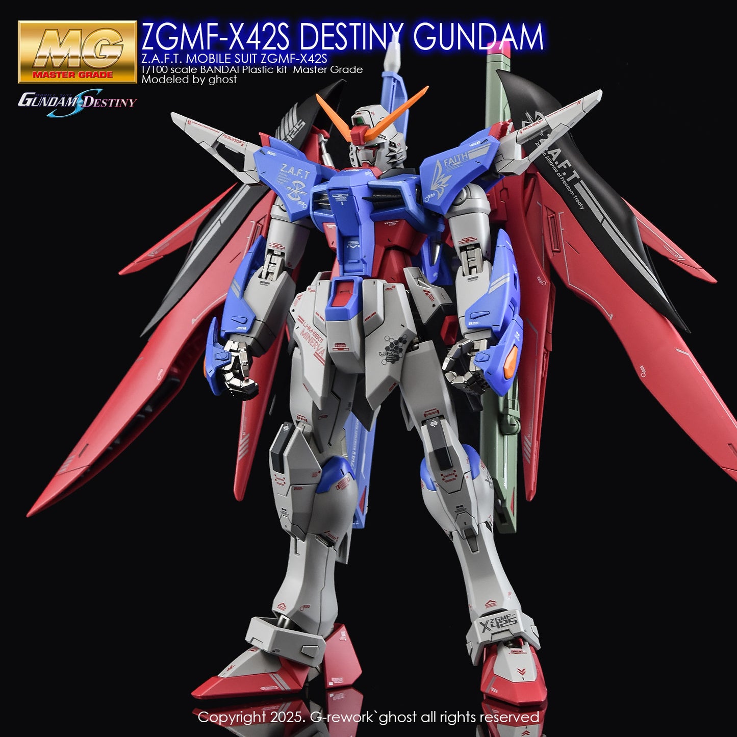 G-Rework [MG] SEED DESTINY GUNDAM (WATER DECAL ONLY)
