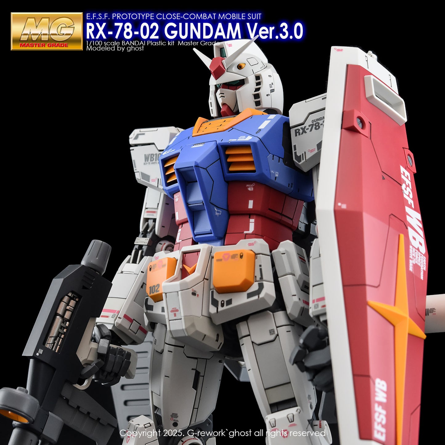 G-Rework [MG] RX-78-02 GUNDAM ver 3.0 (water slide)